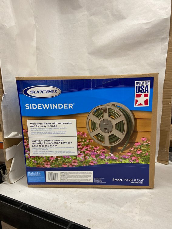 Suncast Wall Mountable Sidewinder Hose Storage