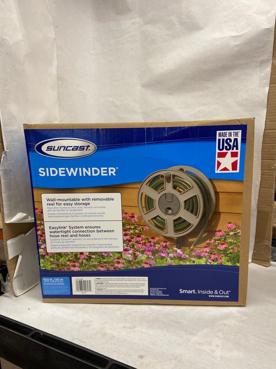 (2x Bid)Suncast Wall Mountable Sidewinder Hose Storage