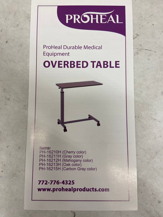 (12x Bid)Pro Heal Adjustable Durable Over Bed Table