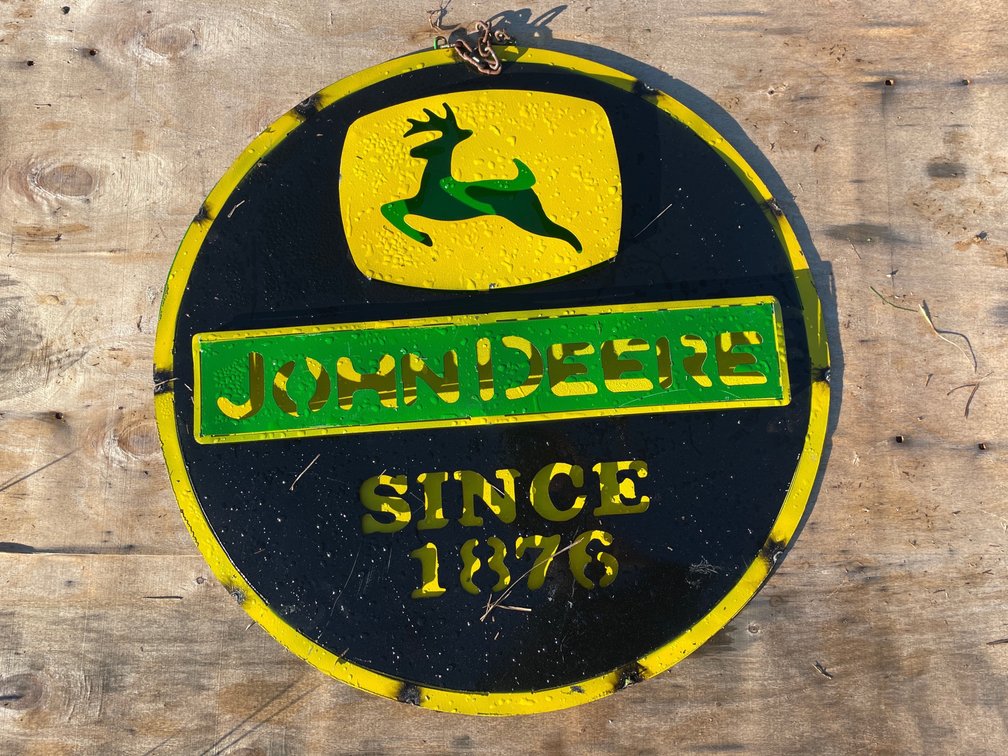 John Deere Decorative Metal sign