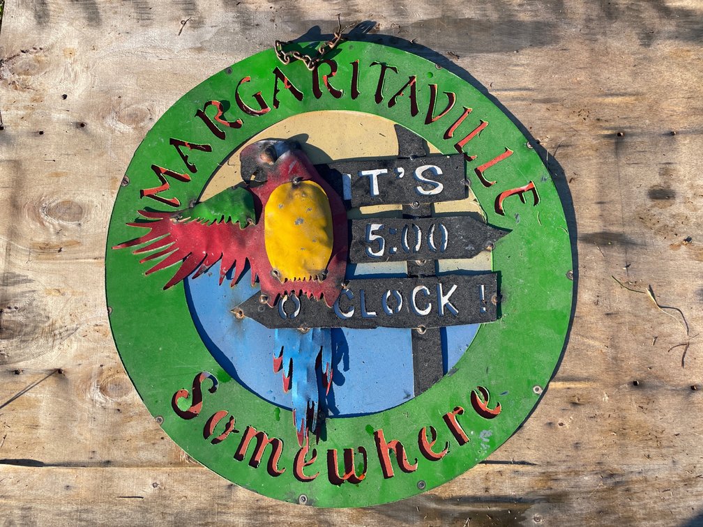 It's Five O'clock Somewhere Decorative Metal sign