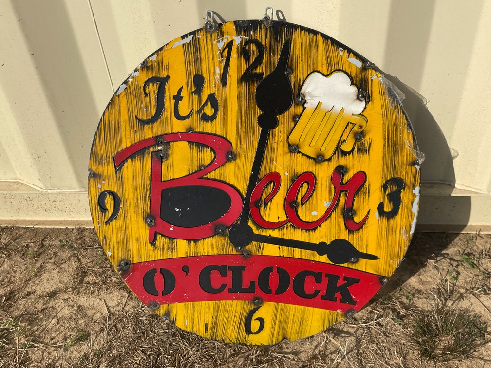 It's Beer O'clock Decorative Metal sign