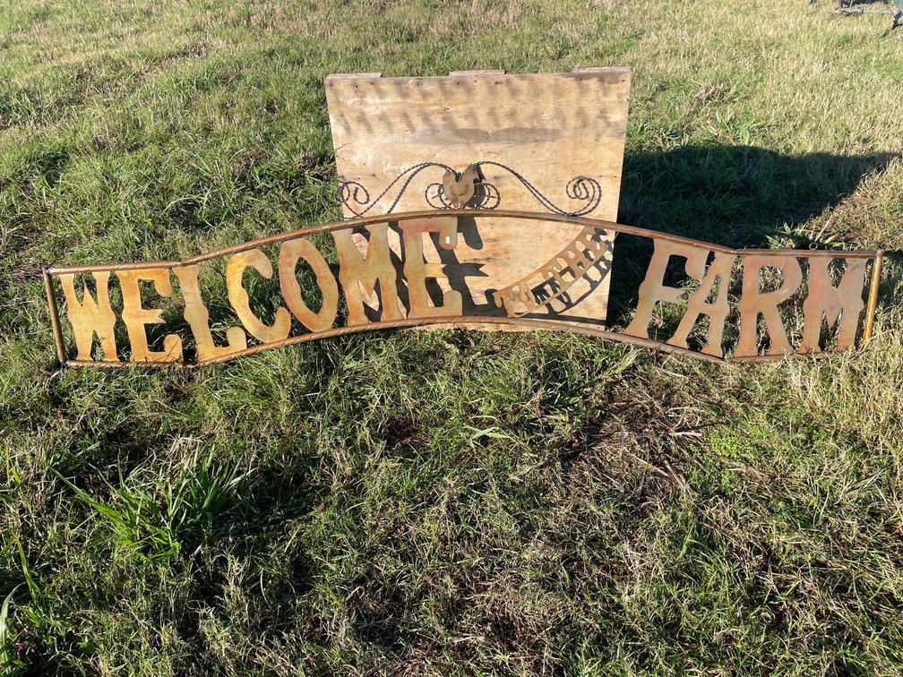Welcome to the Farm sign