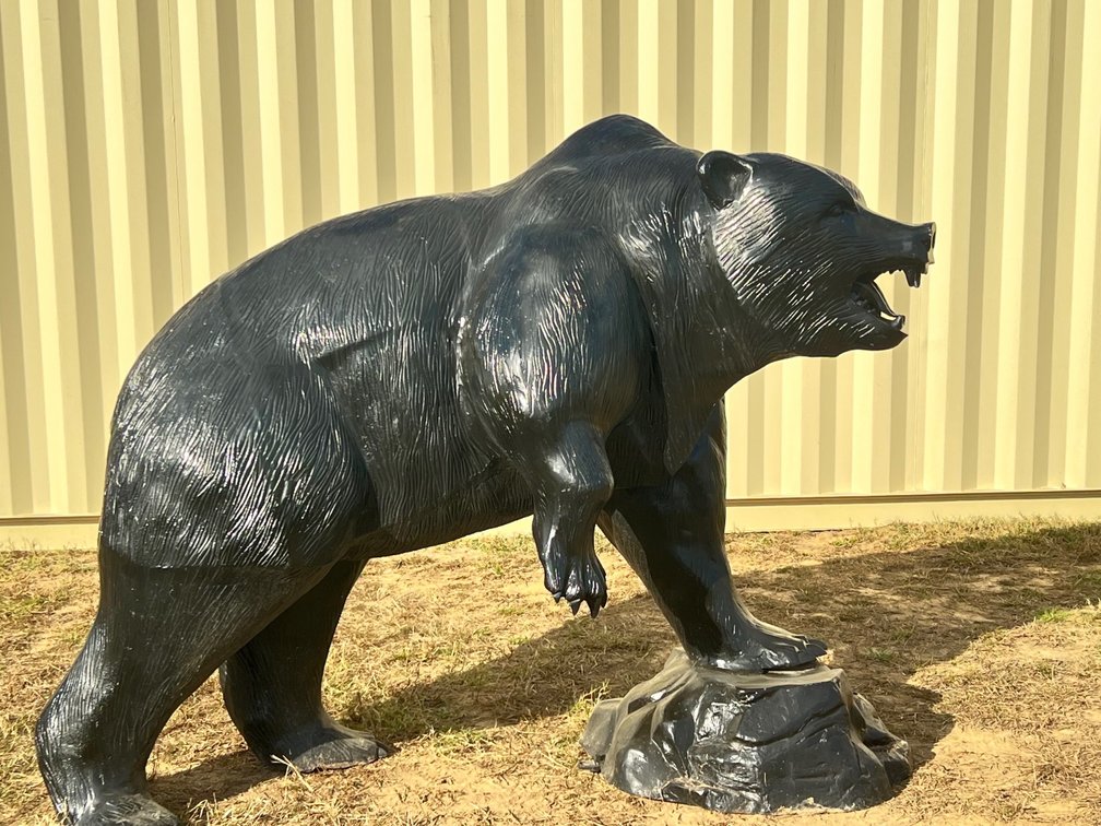 Large bear standing on rock