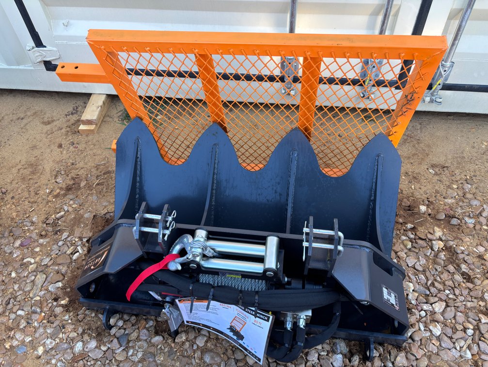 15000 Lbs Skid Steer Hydraulic Logging Winch