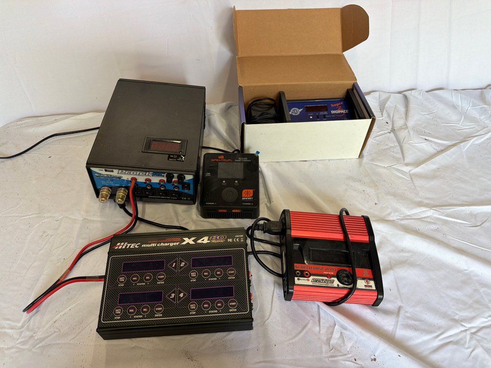 Hitec, ProTek RC & Spektrum Power Charging Equipment Lot