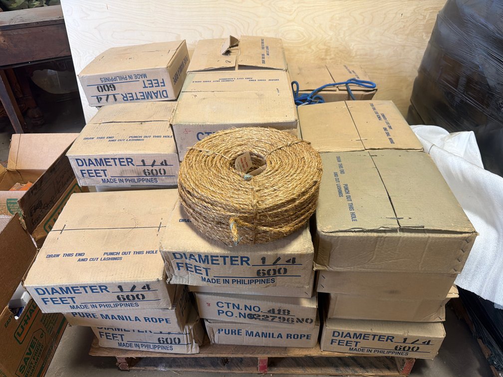 Pure Manila Rope Cartons and Rope Coils