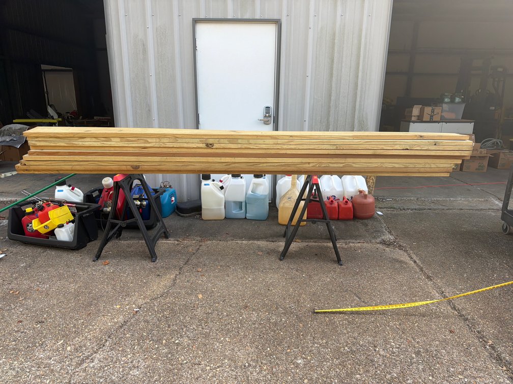YellaWood Pressure-Treated Lumber Boards and Folding Sawhorses