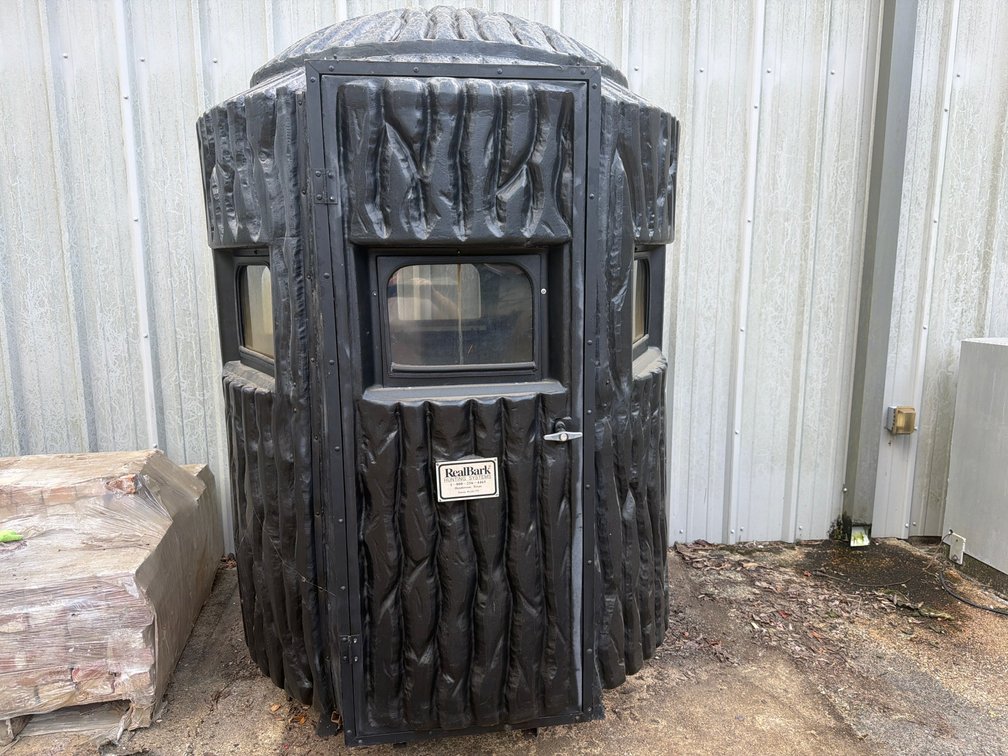 Hunting Blind, Swivel Chair, and Metal Frame Components
