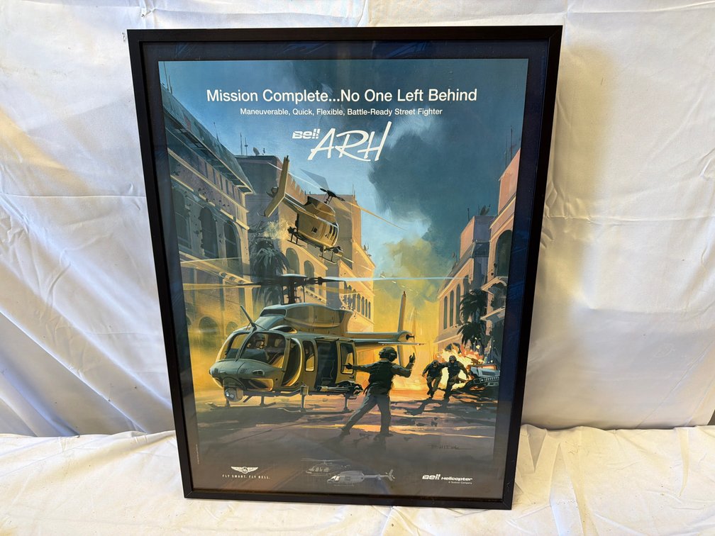 Framed Bell ARH "Mission Complete" Poster