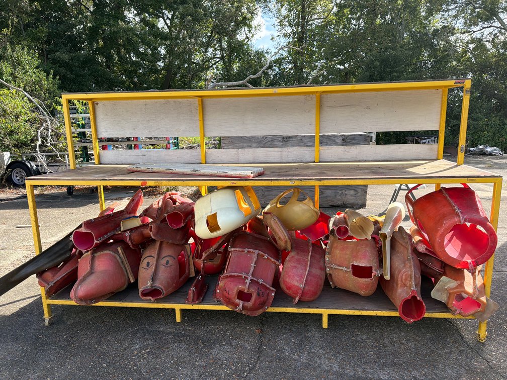 Large Collection of RC Aircraft Fiberglass Molds & Mobile Workstation