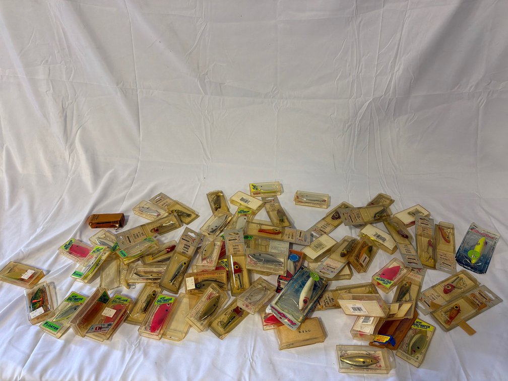 Large Collection of Vintage Packaged Fishing Lures