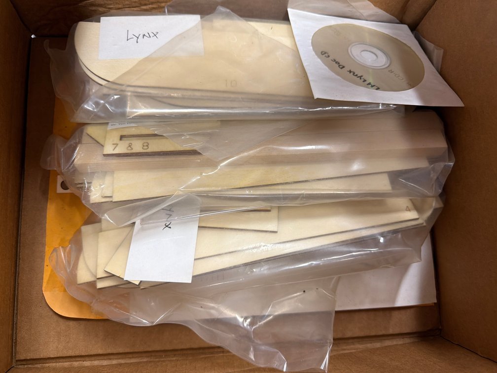 Lynx Helicopter Scale Wood Kit & Hardware Assortment