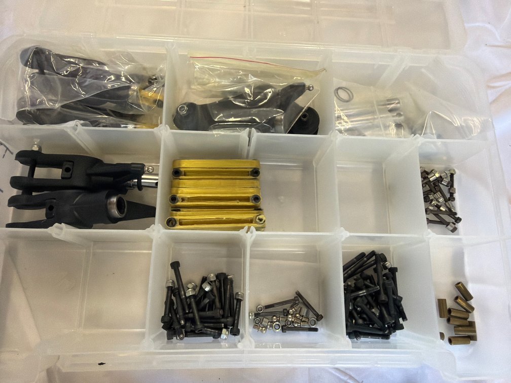 OF 4-Blade Rotor Head Assembly & Hardware Lot