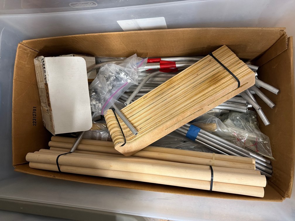 Aircraft Wing Tubes, Wooden Dowels & Building Hardware