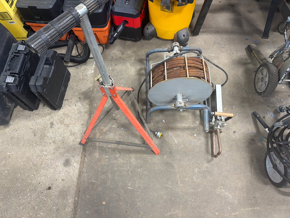 Drain Cleaner, Tripod Stand, and Spot Welder