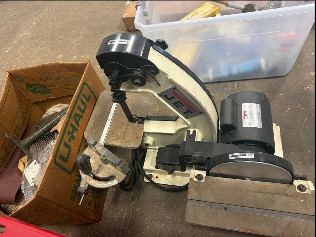 Benchtop Belt and Disc Sander with Sanding Belts and Accessories