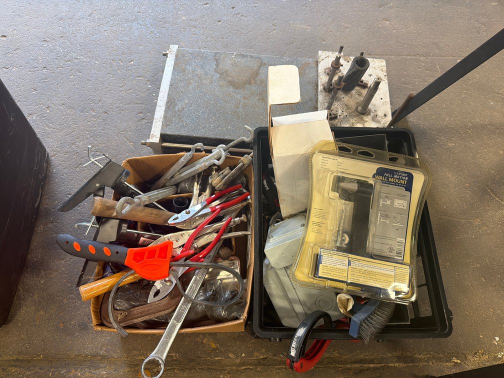 Granite Surface Plate Fixture, Hand Tools, TV Wall Mount, and More