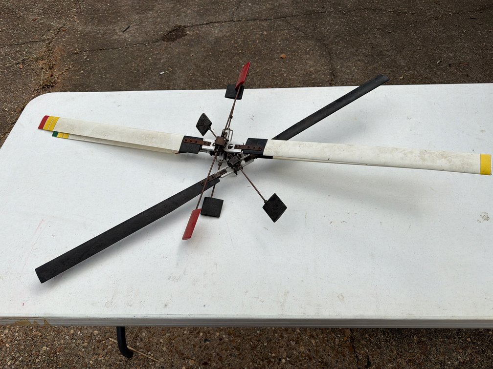RC Helicopter Multi-Blade Rotor Head Assembly & Air Cylinder