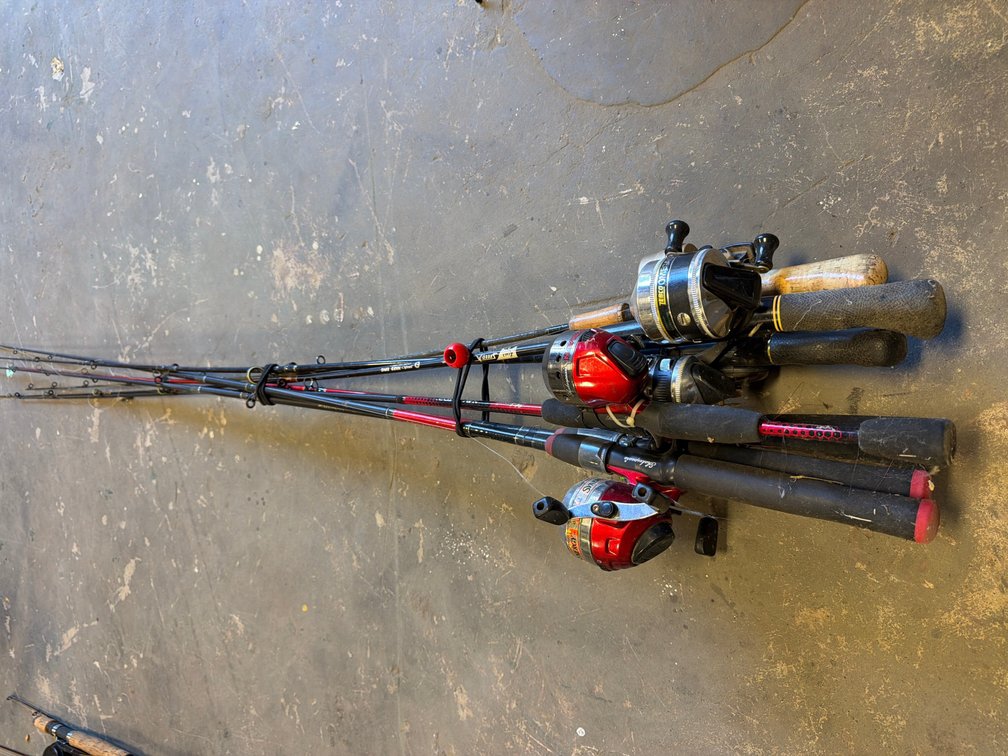 Assorted Fishing Rods & Spincast Reels Lot