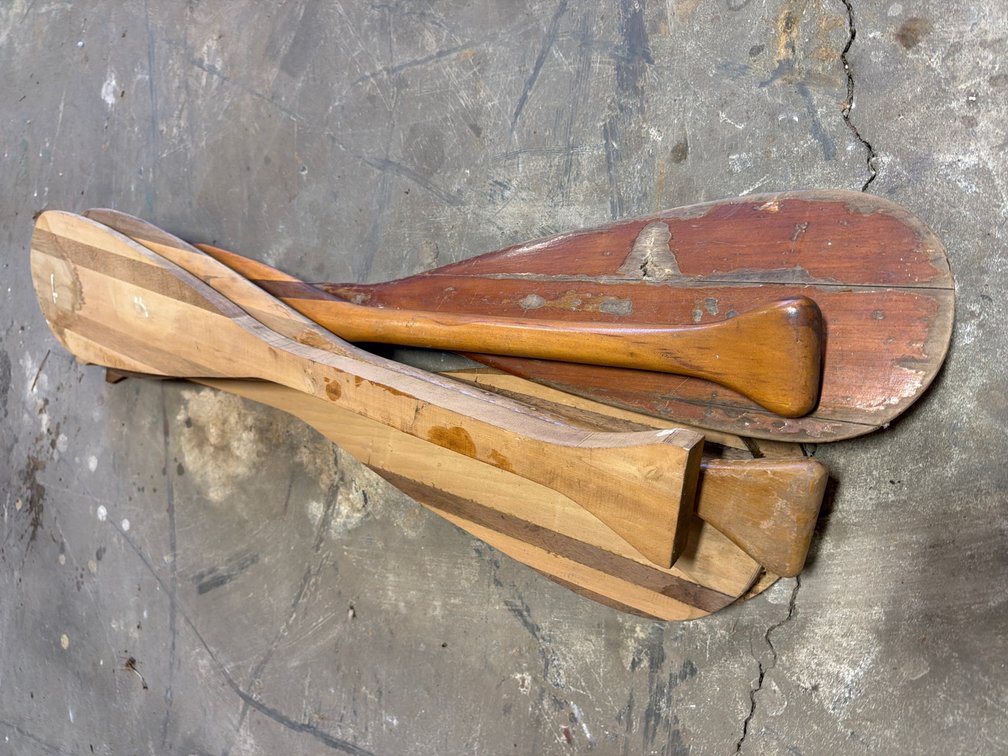 Assorted Wooden Boat Paddles