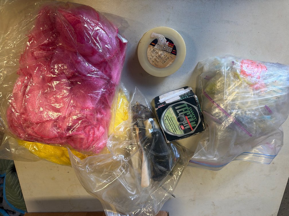 Assorted Lure & Sink Molds, Fly Tying Craft Hair & Miscellaneous Fishing Supplies