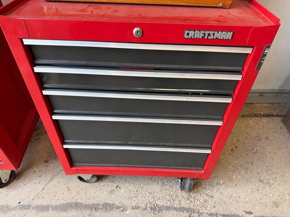 Craftsman 5-Drawer Tool Cabinet & Machining Lot