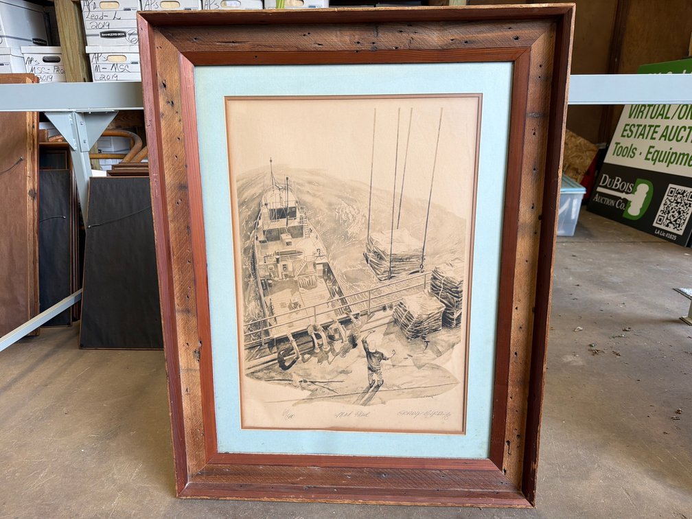 Framed Grady Byrd 'Mud Haul' Print