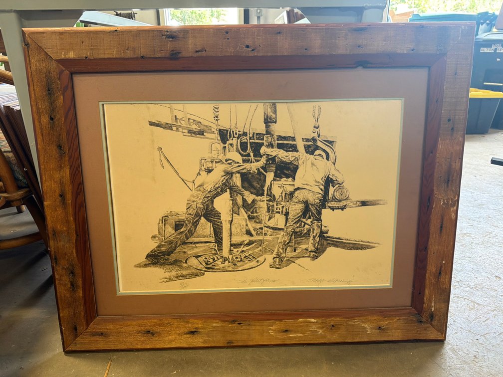 Framed Grady Byrd "The Platform" Print