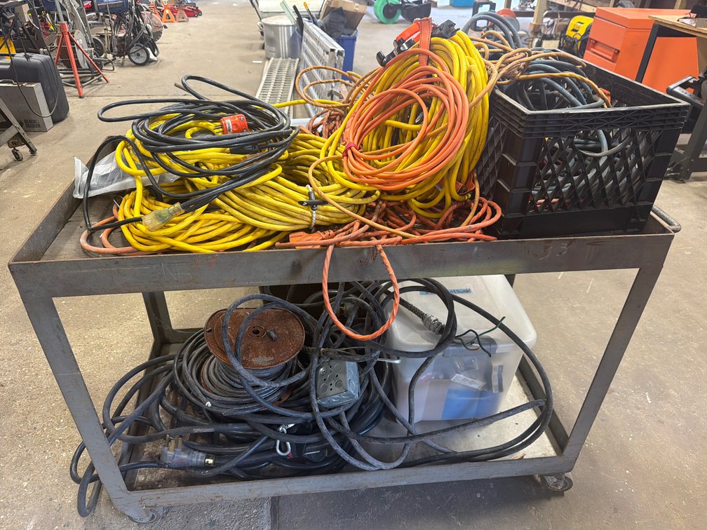 Extension Cords, Cables, Utility Cart, and More