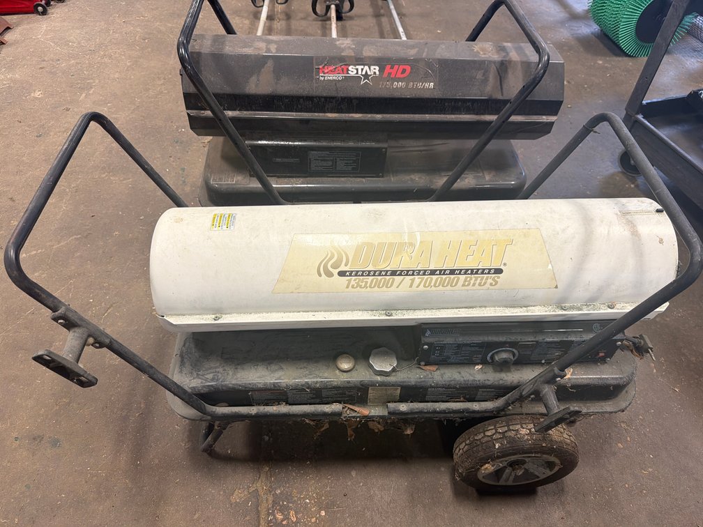 Two Forced-Air Kerosene Space Heaters