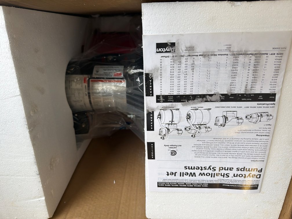 Dayton Shallow Well Jet Pump System