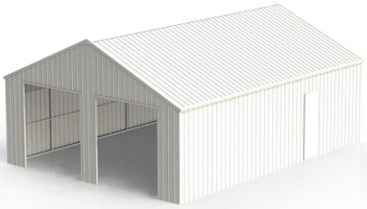 33FTx25FT Double Garage Steel Barn K3325
