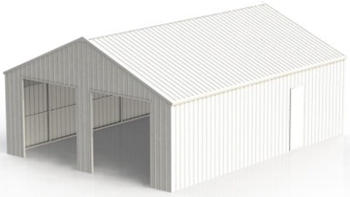 45FTx25FT Double Garage Steel Barn Shed K4525
