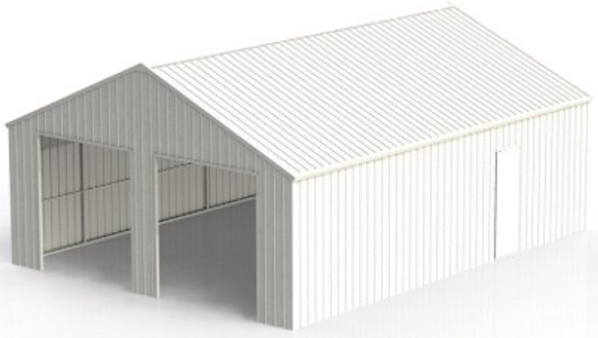 45FTx25FT Double Garage Steel Barn Shed K4525
