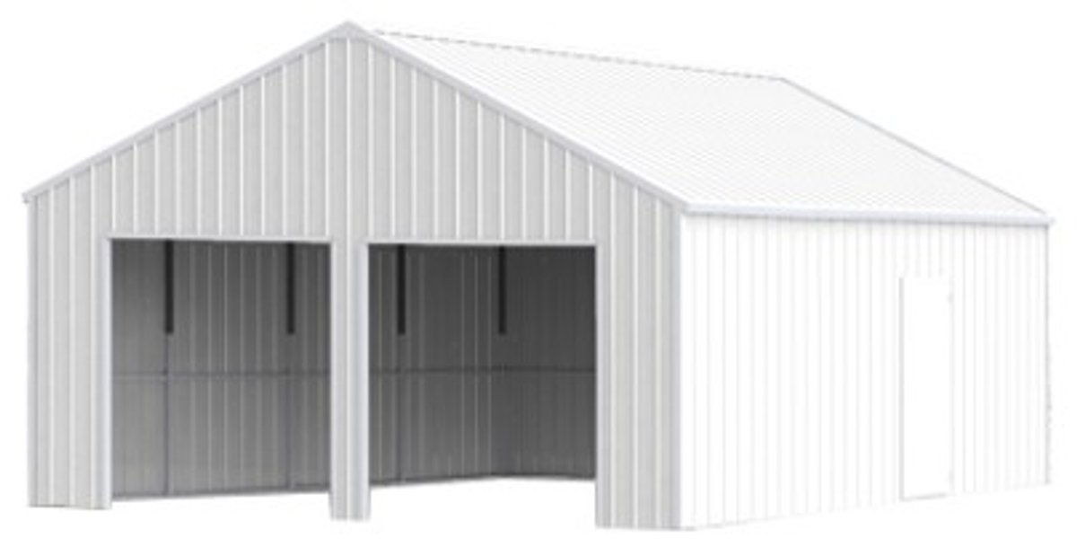  23ftx22ft Double Garage Metal shed K2119
