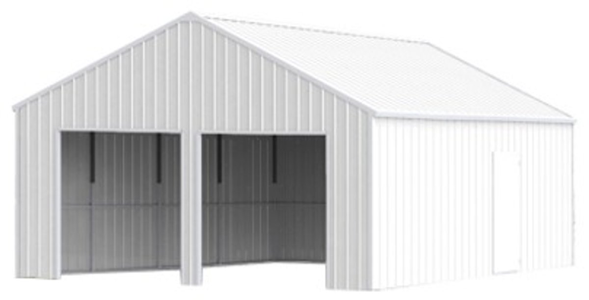  23ftx22ft Double Garage Metal shed  K2119
