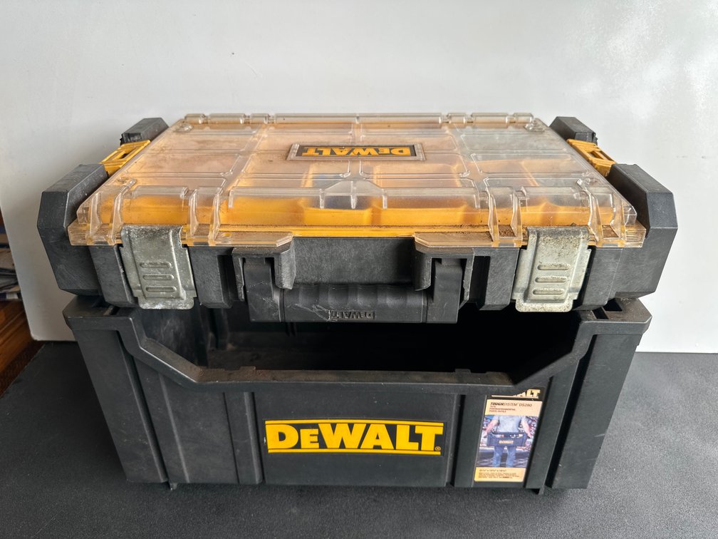 Dewalt Toughsystem Storage Bin with Compartment Organizer 