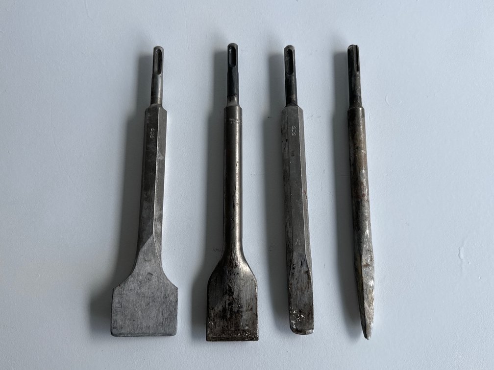Four Piece Chisel Bits 