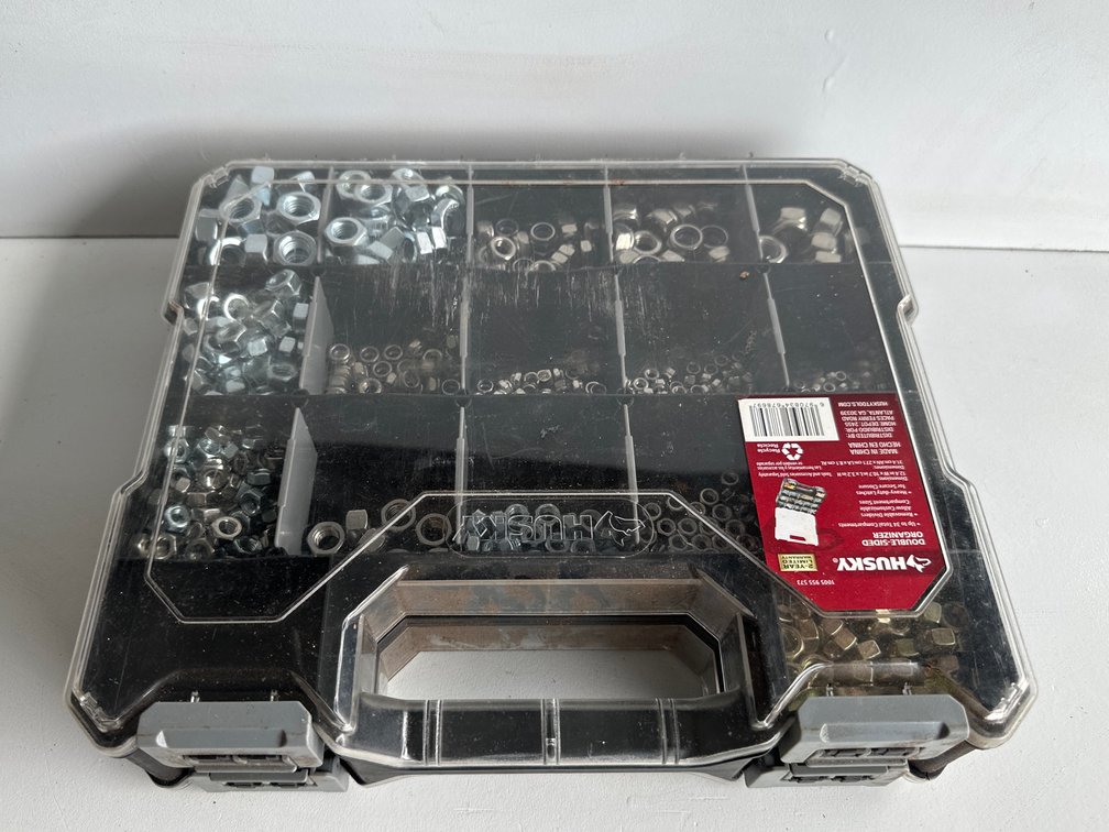 Huskey Compartment Organizer with Contents 