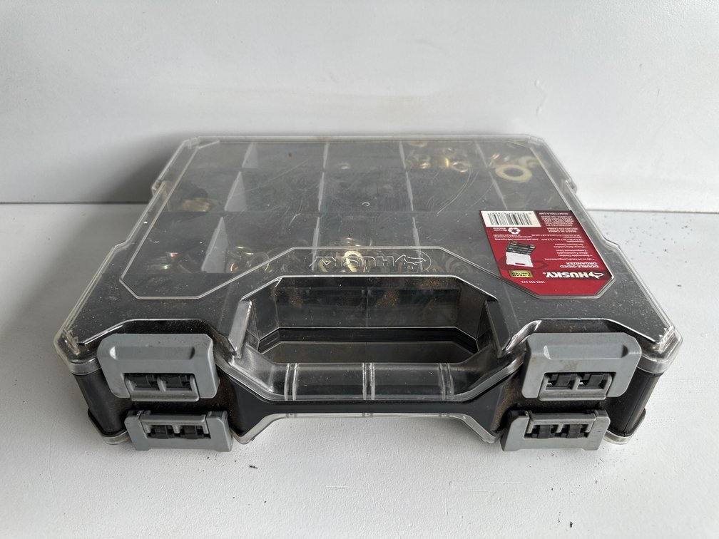 Huskey Compartment Organizer with Contents 