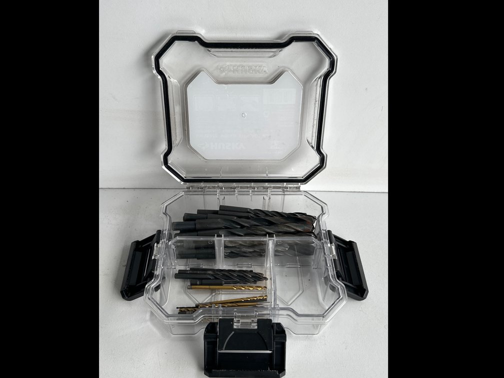 Huskey 6" Compartment Bin with Contents 