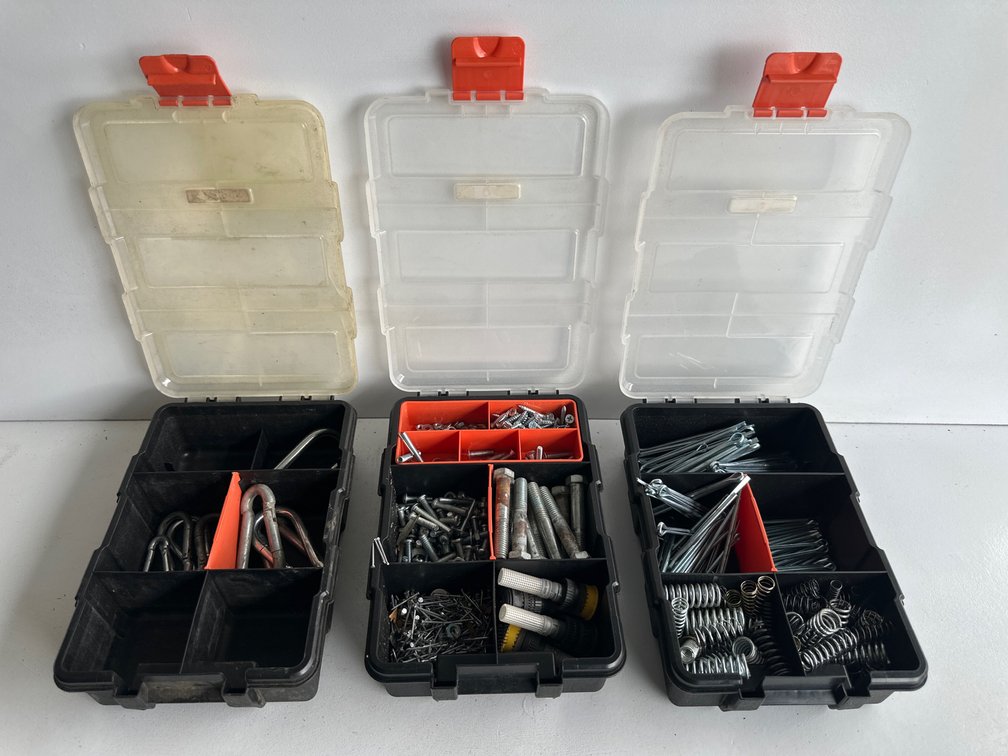 (X's 3) HDX 9" Compartment Organizers with Contents
