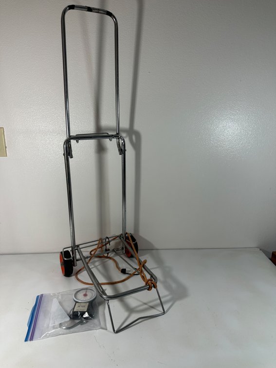 Collapsible Luggage Cart and Scale