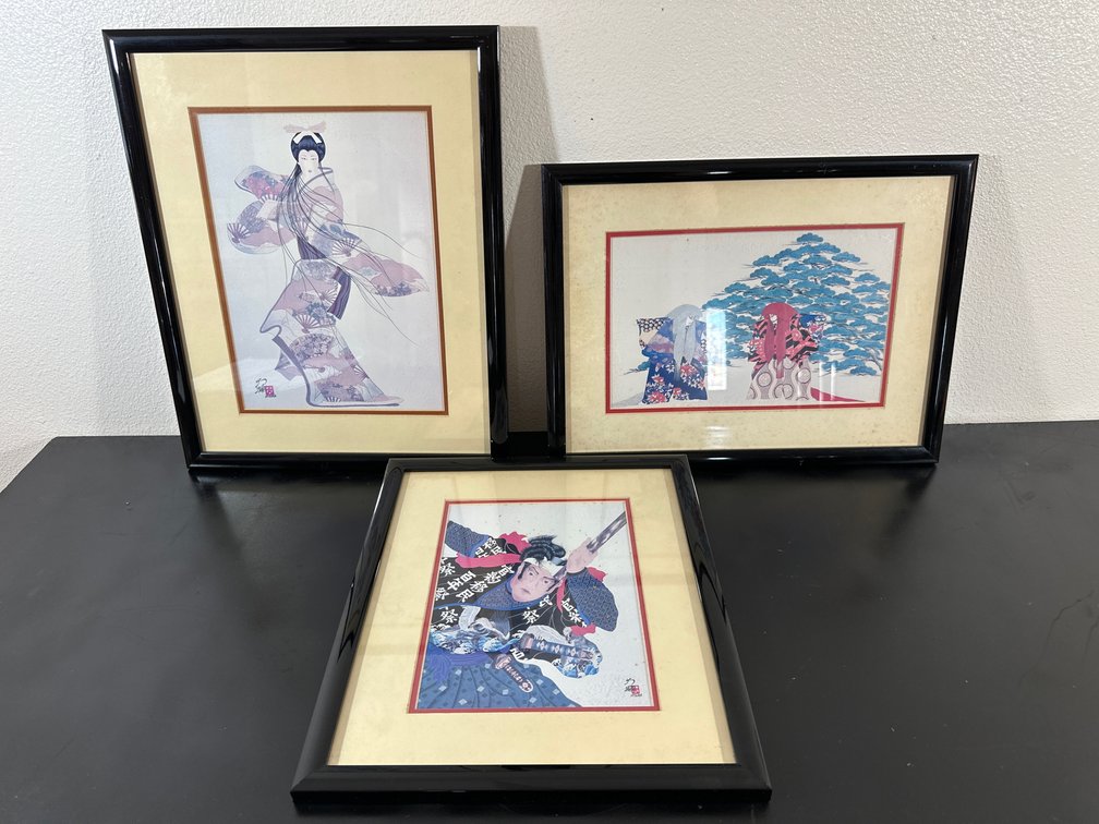 (X's 3) Otsuka Artist Prints in Frames 