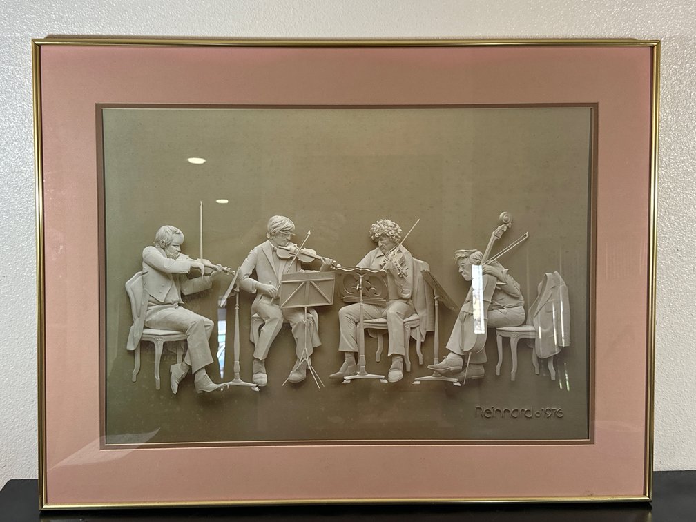 Vintage 1976 Siebert Reinhard Rehearsal Framed String Music Quartet