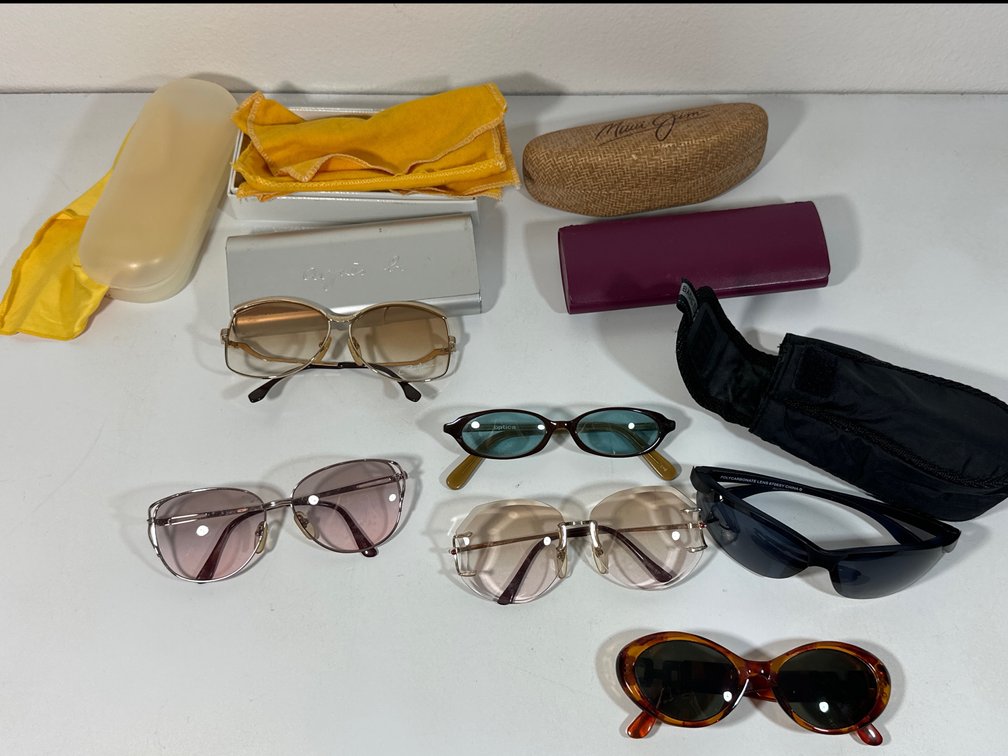 Mixed Lot of Sunglasses with Holders 