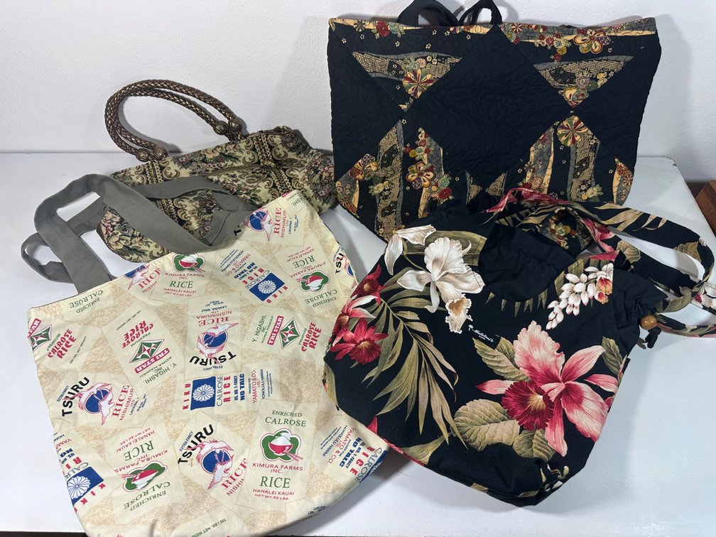Four Canvas Style Bags 