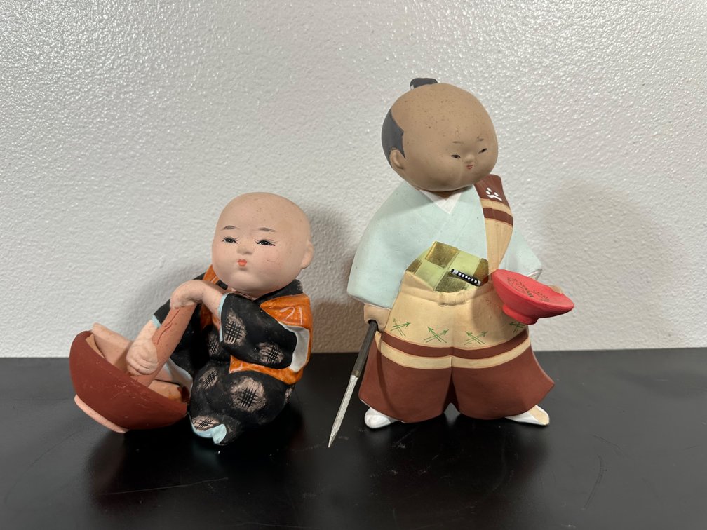 (X's 2) Japanese Children Figurines 