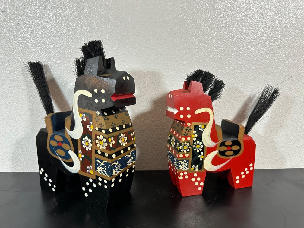 (X's 2) Vintage Japanese Yawata Lucky Horse 